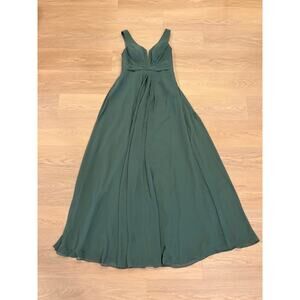 Azazie sage green bridesmaids dress maxi/floor length size c